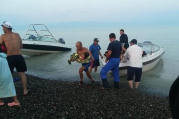 Демалушылар балалармен бірге Алакөлдің аралында қалып қойды